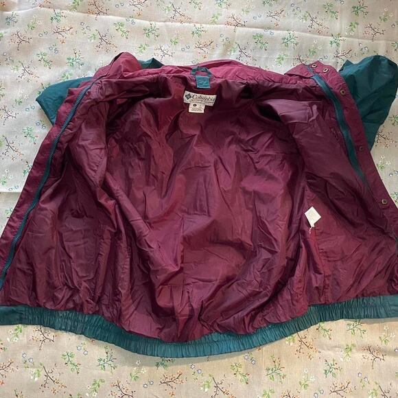 VTG Columbia Jacket Full Zip Windbreaker Colorblock Mens Large Track 90s 80s - Picture 5 of 8